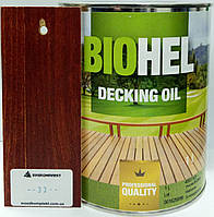 BIOHEL DECKING OIL олія для терас 1 л. №33 - МАХАГОН.