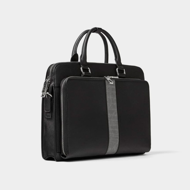 Черный мужской портфель Zara
