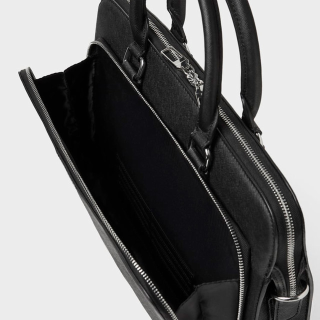 Чорний чоловічий портфель Zara