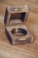 Деревянная коробочка для свадебных колец
