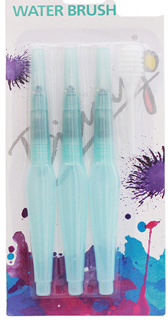 Набір пензликів Worison з резервуаром для води (Water Brush Pen) 3 штуки, фото 1