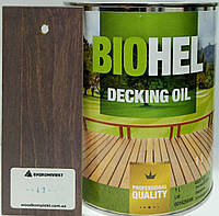 BIOHEL DECKING OIL масло для террас 1 л. №43 - БАКЛАЖАН.