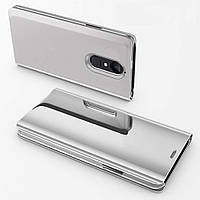 Чехол Mirror для Xiaomi Redmi Note 4x / Note 4 Global книжка зеркальный Clear View Silver