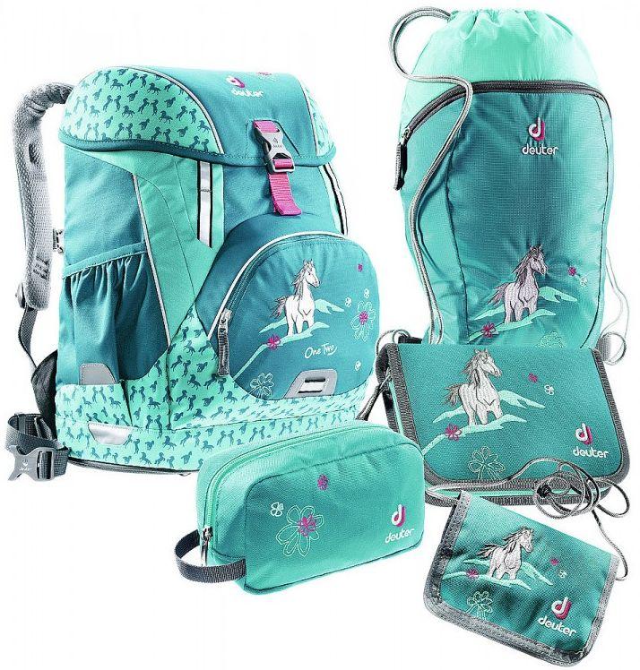 Набор школьный DEUTER ONETWO SET - SNEAKER BAG 3880017 3037 (SET), 20л, бирюзовый