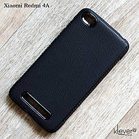 Матовий силіконовий чохол для Xiaomi Redmi 4A (чорний)