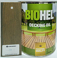 BIOHEL DECKING OIL масло для террас 1 л. №77 - СЛАНЕЦ.