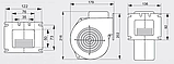 Вентилятор М+М WPA 117 нагнітальний для твердопаливного котла (ВПА-117) 180м3/год, фото 2