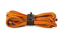 Шнурки кожаные 3,5*1000мм (оранжевый)