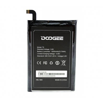 Акумулятор для Doogee T6, Homtom HT6 (6250 mAh), фото 1