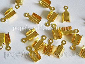 Зажими для основ 1,3см. Золото 5 шт/уп., фото 1