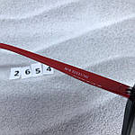 Стильні чорні окуляри з червоними дужками, фото 7