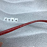 Стильні чорні окуляри з червоними дужками, фото 8