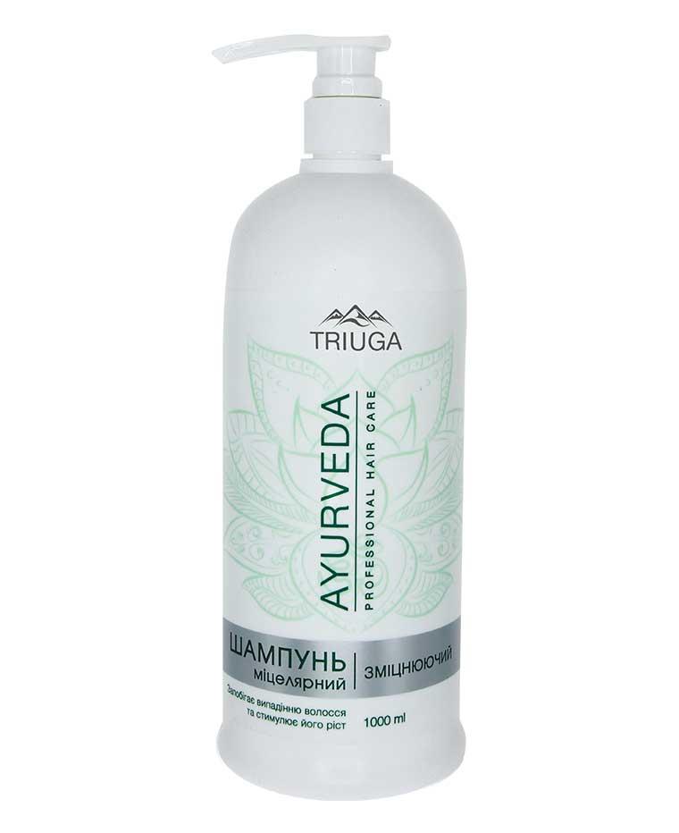 Шампунь міцелярний Triuga Ayurveda Зміцнювальний 1 л
