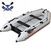 Моторний надувний човен Kolibri КМ-330 чотиримісний човен під двигун ПВХ човен Колібрі без настилу, фото 2