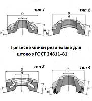 Брудознімачі гумові для штоків 1-70