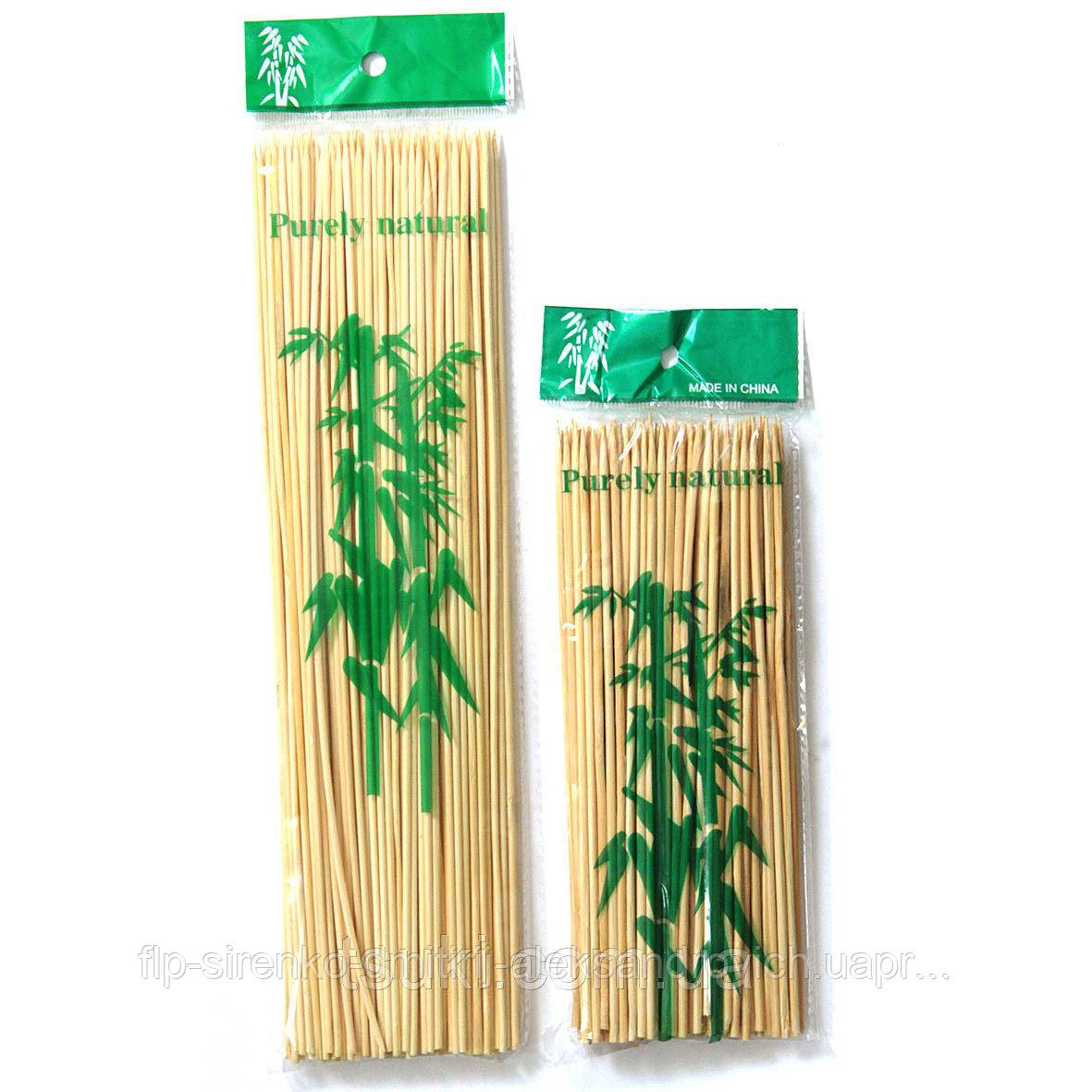 Палочки для шашлыка бамбуковые 15 см, 100 шт/ уп - фото 1 - id-p953602443