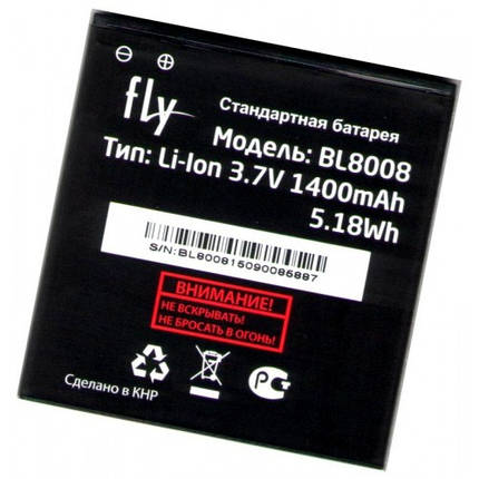 Акумулятор BL8008 для Fly FS401 (1400 mAh), фото 1
