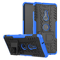 Чохол для Sony Xperia XZ3 / H9436 захисний бампер з підставкою синій