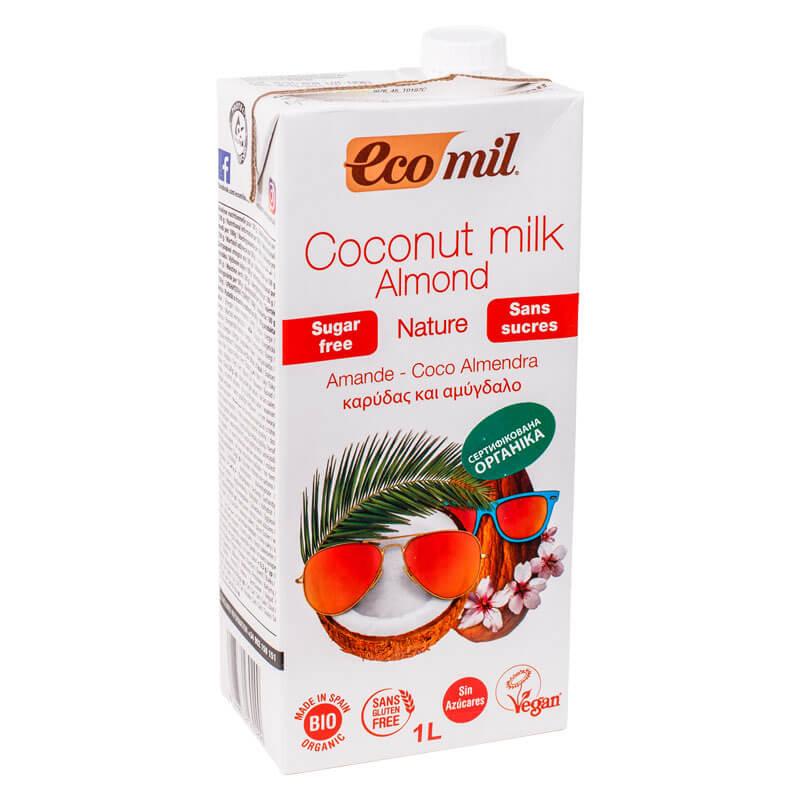 Мигдальне Молоко з кокосом без цукру, Ecomil ( до 7.05.2019)