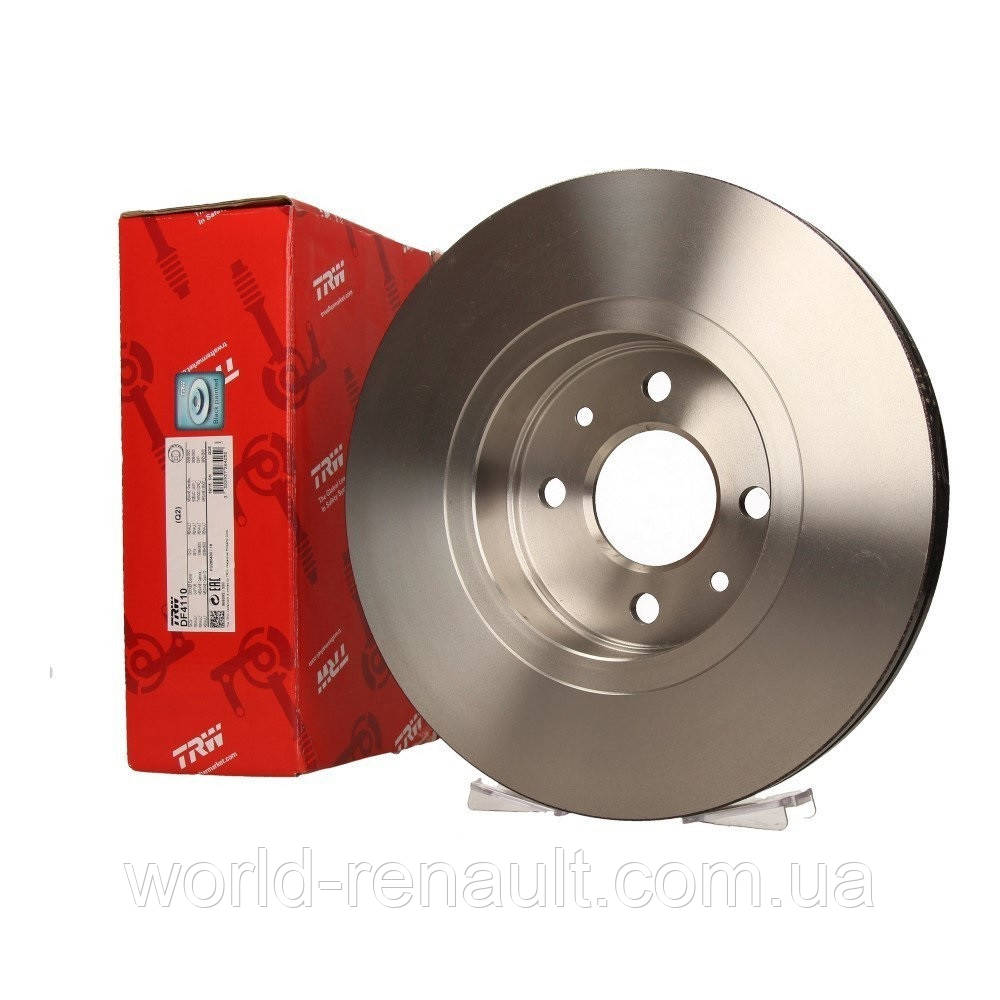 Передній гальмівний диск 280 мм на Рено Каптюр/TRW DF4110