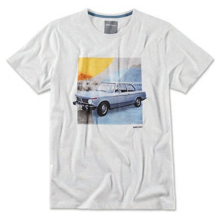 Оригінальна чоловіча футболка BMW 2002 Classic T-Shirt, Men, Grey Melange