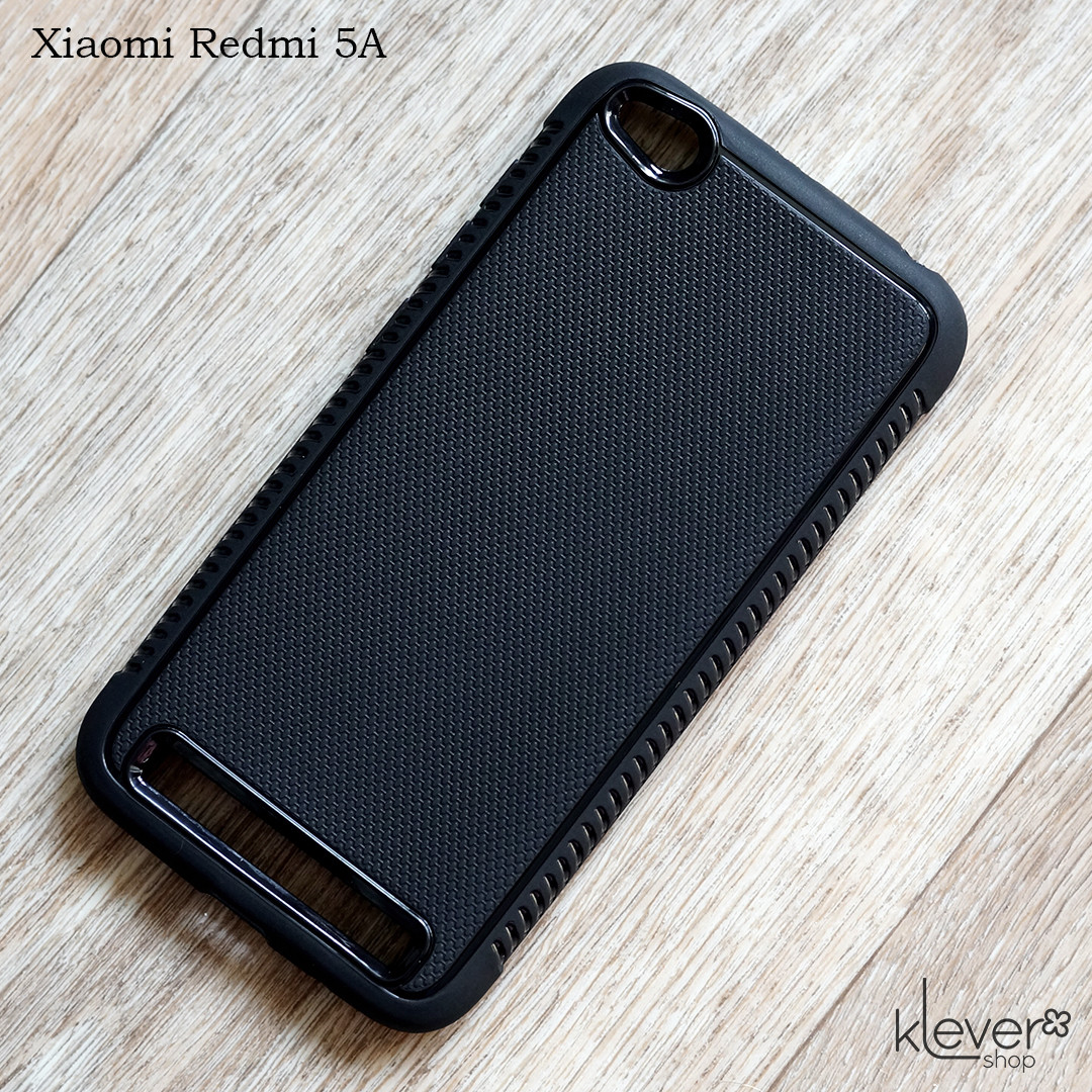 Матовий силіконовий чохол для Xiaomi Redmi 5A (чорний)
