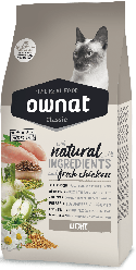 Корм Ownat Classic Light (Овнат Лайт низькокалорійний для котів), 4кг.
