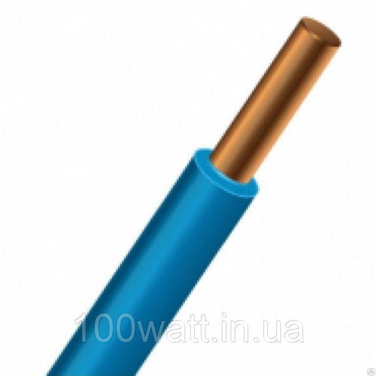 Провід ПВ-1 6,0 синій (моноліт) МЕГАНОМ ГОСТ