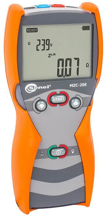 Сертифікований вимірювач параметрів кіл електроживлення будинків ( петля фаза-нуль) MZC-20E
