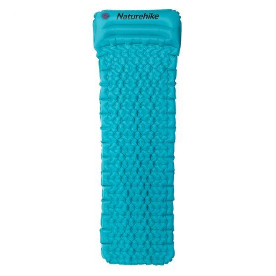 Одинарний надувний матрац із подушкою Natuhike NH17T024-T blue
