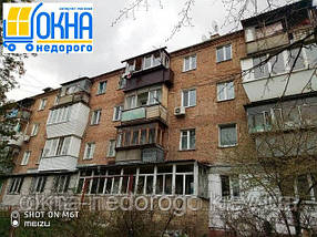Балкон під ключ в хрущовці з виносом /3000х1050х1050 мм/, фото 3