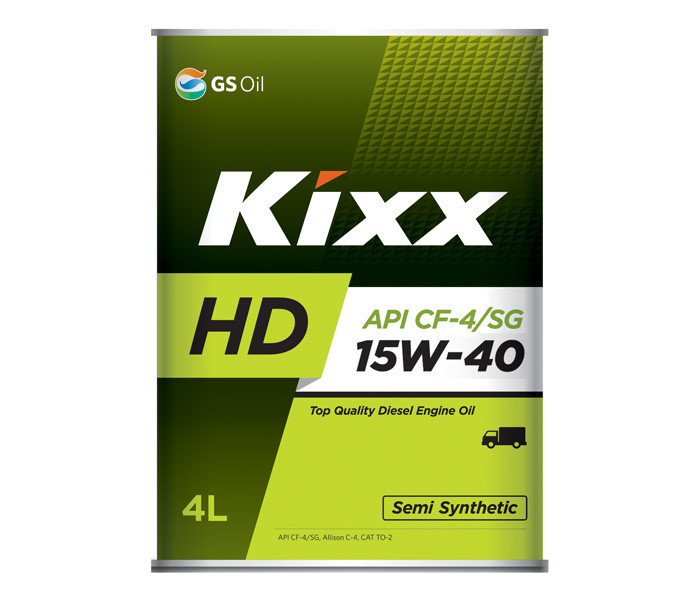 Масло KIXX HD 15w40 CF-4/SG 4л