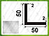 Кутник алюмінієвий 50х50х2 рівнополочний рівносторонній 3,0 м, фото 5