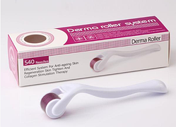 Мезоролер Derma Roller System 540 голок 1.0 мм. (колір випадковим способом)