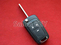 Викидний ключ Opel Insignia, Corsa, Astra, Zafira, Meriva з 2010р корпус на 3 кнопки