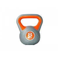 Гиря LiveUp Plastic Kettler Bell 8 кг (LS2047-8) пластиковая насыпная