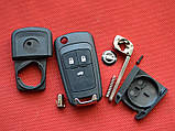 Викидний ключ Opel Insignia, Corsa, Astra, Zafira, Meriva з 2010р корпус на 3 кнопки, фото 3