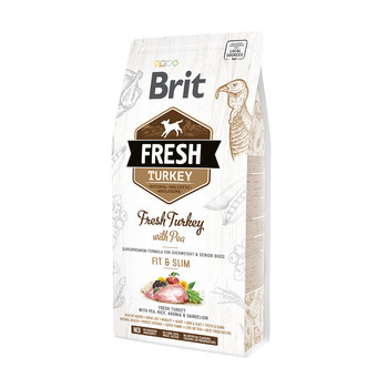 Сухий корм для собак Brit Fresh Turkey Pea Adult зі зниженою активністю, надлишковою вагою 2.5 кг (170996)