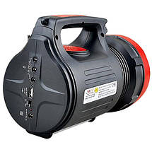 Ліхтар переносний Yaji YJ-1908T(SY)K, 10W+22LED, usb, MP3,FM радіо, сонячна панель, Power Bank, фото 6