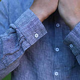 Сорочка лляна від блакитного до червоного — кольори на вибір XS-6XXL, фото 4