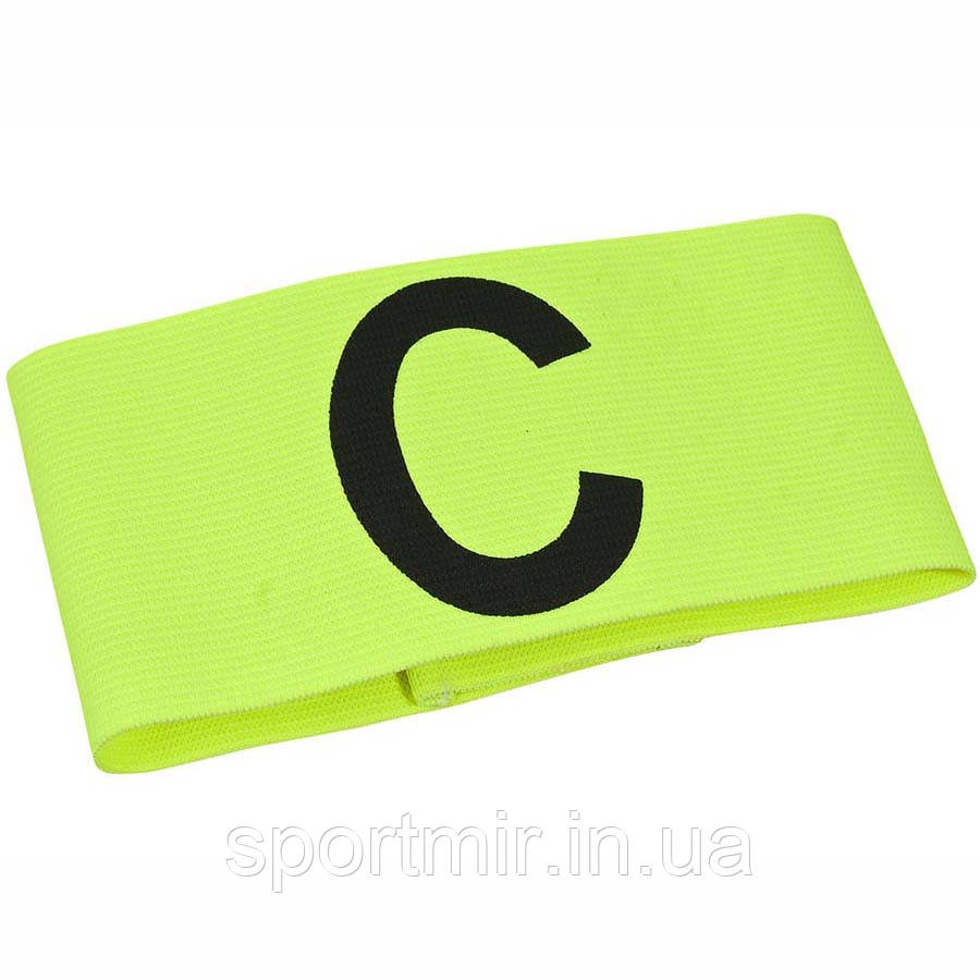 КАПИТАНСКАЯ ПОВЯЗКА SELECT CAPTAIN'S BAND САЛАТНЕВАЯ VELCRO, фото 1