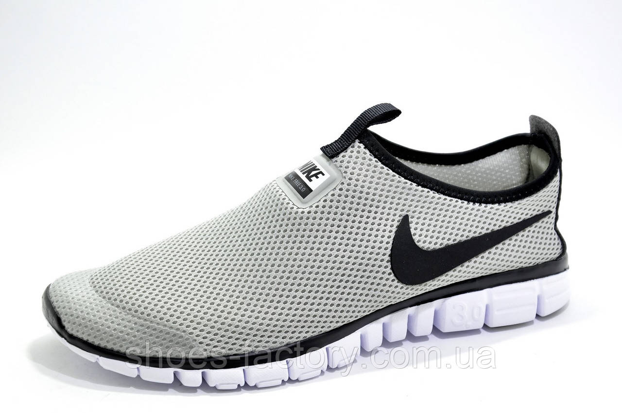 Летние кроссовки Nike Free Run 3.0 V2 Socks, Gray 43р. - фото 2 - id-p953830373