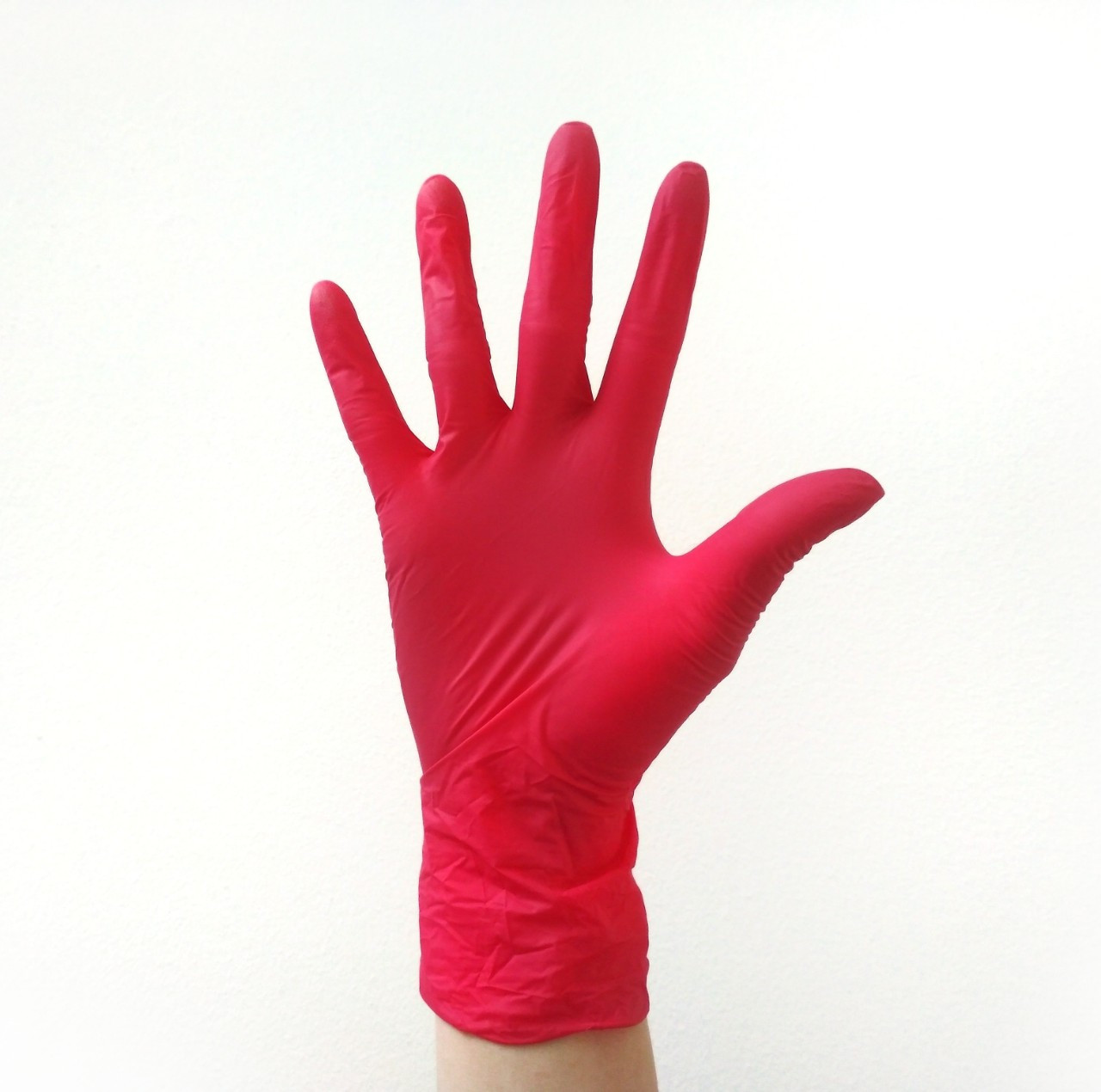 Одноразові нітрилові рукавиці mediCare pink - 50 пар/уп, S, фото 1