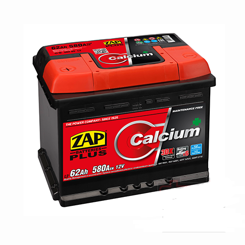АКБ ZAP Plus 6СТ- 62Aз 580A L+ 242*175*190