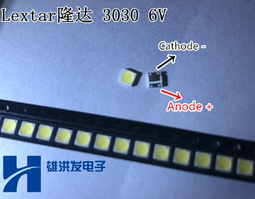 LED світлодіод підсвічування матриць 3030 6V 1.8W