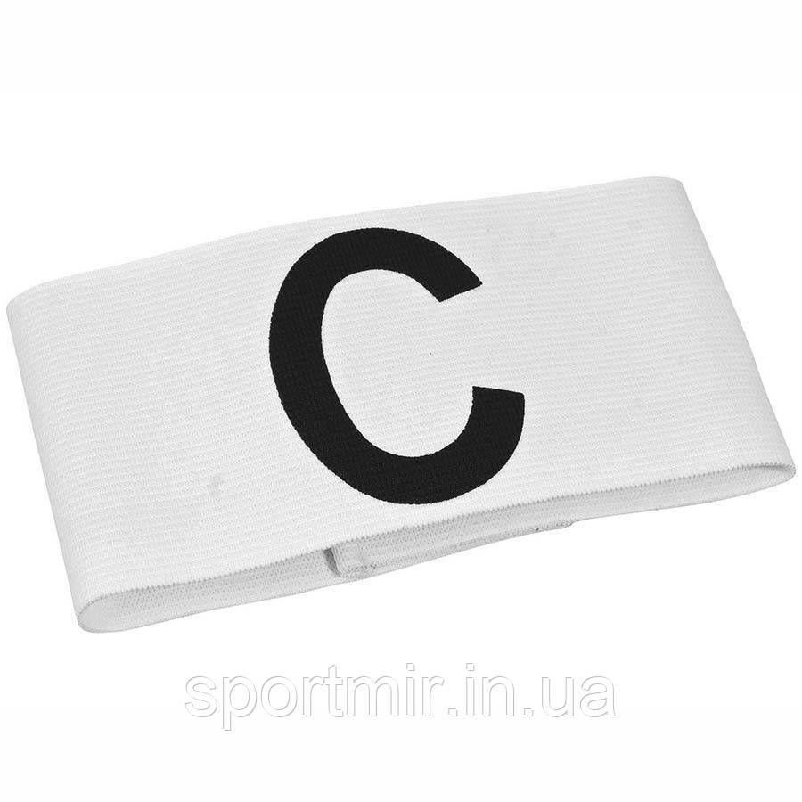 КАПІТАННА ПОВ'ЯЗКА SELECT CAPTAIN'S BAND (001), БІЛИЙ VELCRO, фото 1
