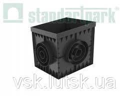 Дощоприймач PolyMax Basic ДП-30.30-ПП пластиковий чорний 8370-Ч