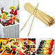 Бамбукові палички для шоколадного фондю та канапе 20 см, фото 2