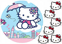 Вафельная картинка Hello Kitty / Хелло китти 2