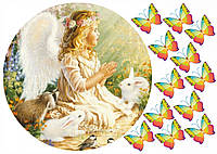 Вафельная картинка Ангел 3